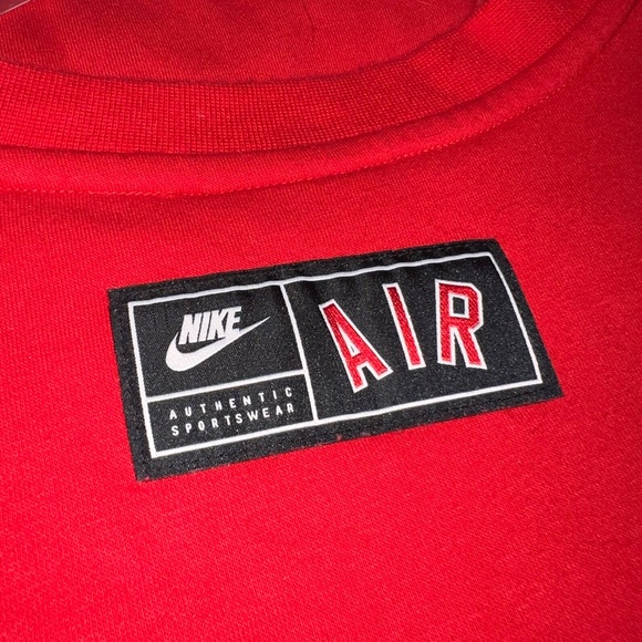 Men's Nike Air Knit Round Neck Sweatshirt Athleisure Casual Sports size XLT - Picture 3 of 5